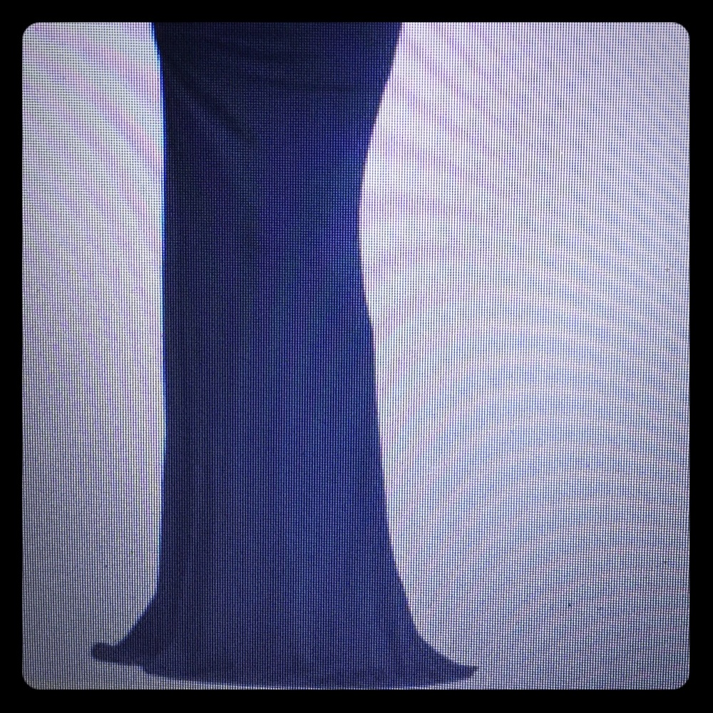 Nicole Miller open back sleeveless evening gown.